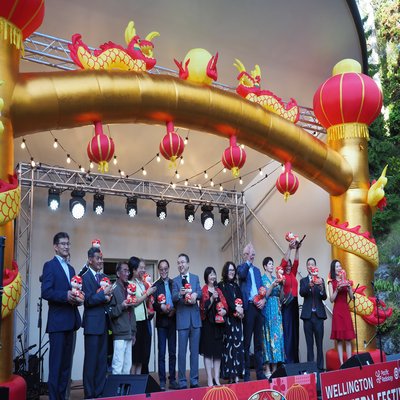 Mayors, MPs, Amb. Dr. Wang and organizers